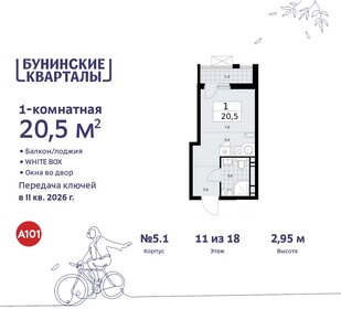 19,7 м², квартира-студия 7 400 000 ₽ - изображение 115
