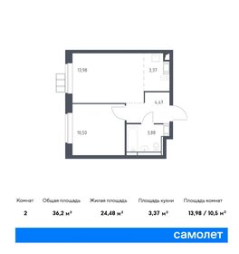 30,9 м², 2-комнатная квартира 8 300 000 ₽ - изображение 95