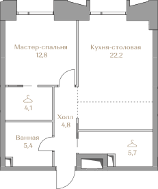 83,4 м², 3-комнатная квартира 34 990 000 ₽ - изображение 155