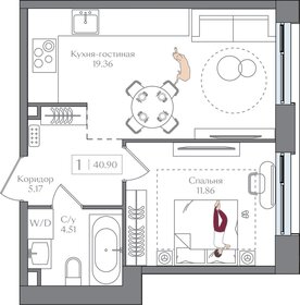 43,4 м², 2-комнатная квартира 11 500 000 ₽ - изображение 173