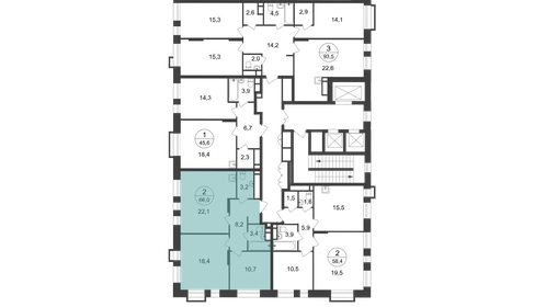 75 м², 2-комнатная квартира 17 750 000 ₽ - изображение 123