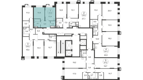 29,1 м², 1-комнатные апартаменты 6 900 000 ₽ - изображение 52