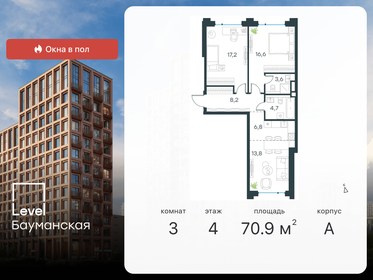 73,5 м², 3-комнатная квартира 30 396 704 ₽ - изображение 12