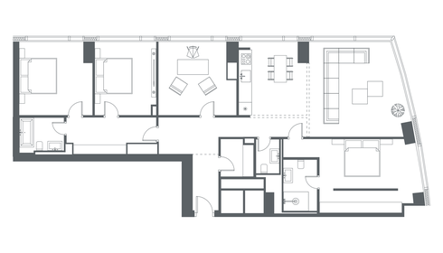 71,2 м², 3-комнатная квартира 46 351 200 ₽ - изображение 50