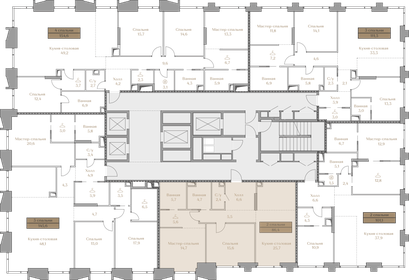 89,5 м², 2-комнатная квартира 118 299 000 ₽ - изображение 92