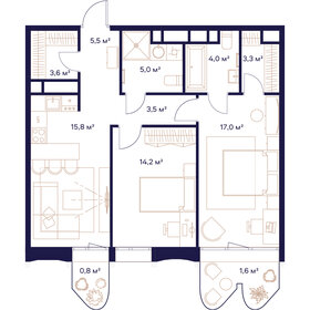 73,8 м², 2-комнатная квартира 36 435 800 ₽ - изображение 51