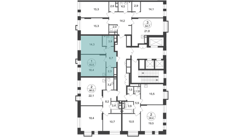 37,5 м², 1-комнатная квартира 9 299 999 ₽ - изображение 113