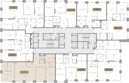 165 м², 4-комнатная квартира 110 000 000 ₽ - изображение 174