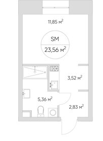 28,2 м², апартаменты-студия 8 500 000 ₽ - изображение 172