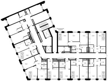 54,3 м², 2-комнатные апартаменты 13 108 020 ₽ - изображение 63