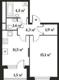 39,2 м², 1-комнатная квартира 10 544 784 ₽ - изображение 67