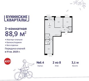 84,5 м², 3-комнатная квартира 16 900 000 ₽ - изображение 139