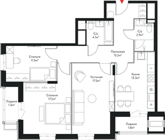 84,8 м², 3-комнатная квартира 26 966 400 ₽ - изображение 75