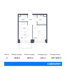 33 м², 2-комнатная квартира 15 000 000 ₽ - изображение 165