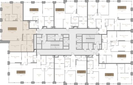 Квартира 132,6 м², 3-комнатная - изображение 2