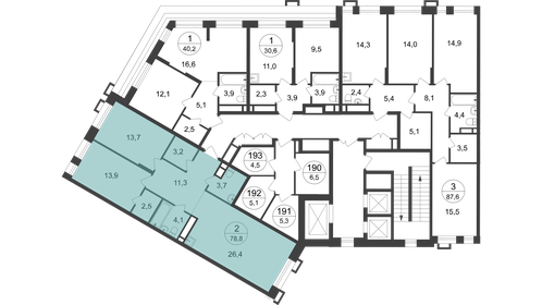 75 м², 2-комнатная квартира 17 750 000 ₽ - изображение 7