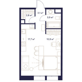 39,1 м², 1-комнатная квартира 30 482 360 ₽ - изображение 41