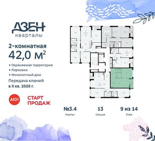 Квартира 42 м², 2-комнатная - изображение 2