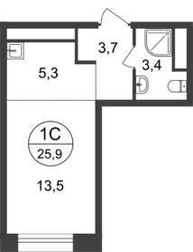 24 м², квартира-студия 8 650 000 ₽ - изображение 77