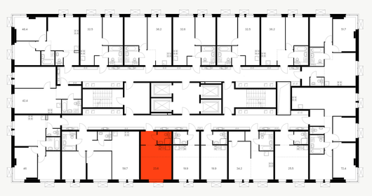 Квартира 35,7 м², 1-комнатная - изображение 2