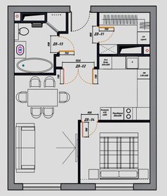 64 м², 2-комнатная квартира 145 000 ₽ в месяц - изображение 11