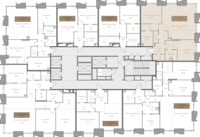 70 м², 4-комнатная квартира 52 900 000 ₽ - изображение 187