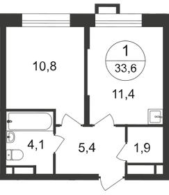 29,1 м², 1-комнатные апартаменты 6 900 000 ₽ - изображение 56