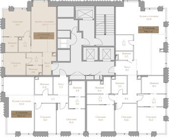 Квартира 66,2 м², 2-комнатная - изображение 2