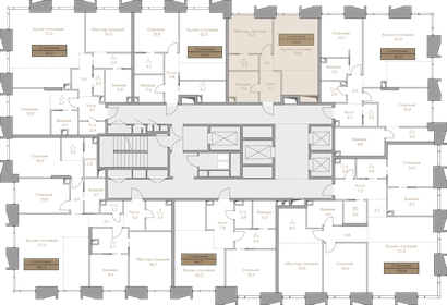70 м², 4-комнатная квартира 52 900 000 ₽ - изображение 125