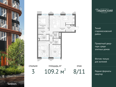 141 м², 4-комнатные апартаменты 98 000 000 ₽ - изображение 115