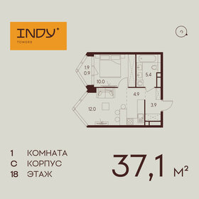 36,1 м², 1-комнатная квартира 20 387 624 ₽ - изображение 75