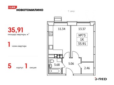35,2 м², 1-комнатная квартира 6 999 000 ₽ - изображение 98