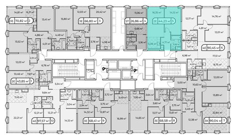 31 м², 1-комнатная квартира 11 300 000 ₽ - изображение 164