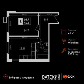 41,4 м², 1-комнатная квартира 10 453 500 ₽ - изображение 67