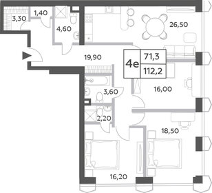 102,5 м², 4-комнатная квартира 44 828 888 ₽ - изображение 15