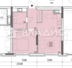 Квартира 34,7 м², 2-комнатная - изображение 1