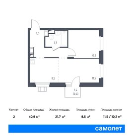 37,7 м², 1-комнатные апартаменты 7 002 195 ₽ - изображение 1