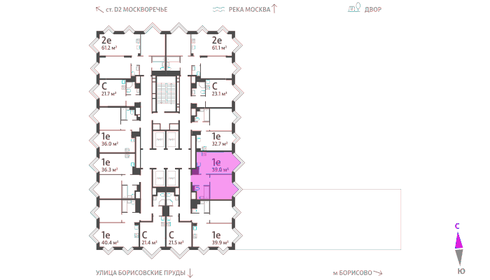 38,2 м², 1-комнатная квартира 15 753 450 ₽ - изображение 76