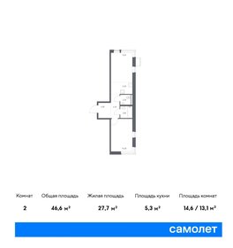 47 м², 1-комнатная квартира 7 400 000 ₽ - изображение 96