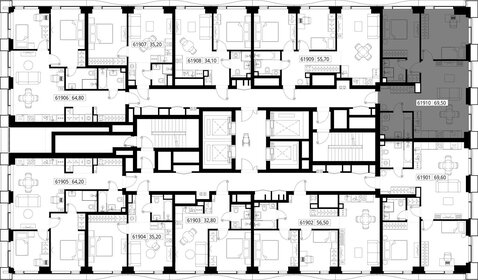 Квартира 69,5 м², 2-комнатная - изображение 2