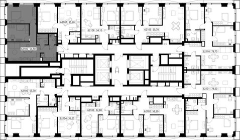 Квартира 54,5 м², 2-комнатная - изображение 2