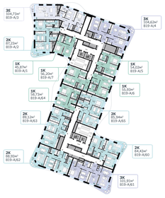 52,1 м², 2-комнатная квартира 25 500 000 ₽ - изображение 115