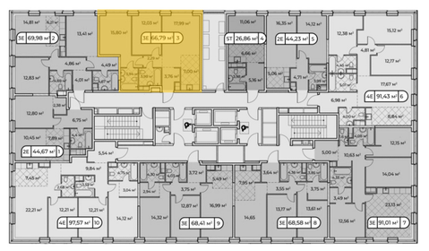 51 м², 2-комнатная квартира 36 000 000 ₽ - изображение 98