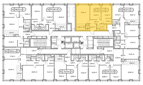 72,9 м², 2-комнатная квартира 51 250 000 ₽ - изображение 77