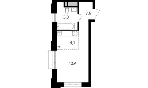 19,2 м², 1-комнатные апартаменты 5 990 000 ₽ - изображение 163