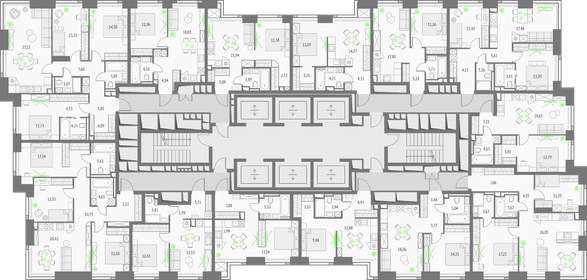 68,4 м², 3-комнатная квартира 18 900 000 ₽ - изображение 167