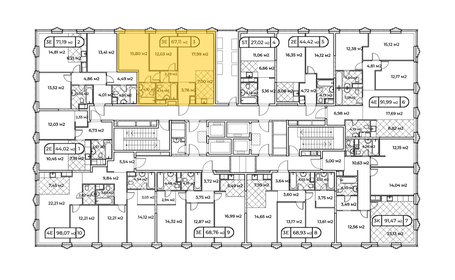 68,5 м², 2-комнатная квартира 42 130 000 ₽ - изображение 84