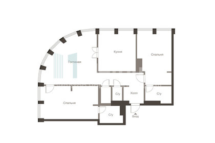 Квартира 117,6 м², 3-комнатные - изображение 1