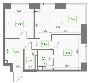 68,4 м², 3-комнатная квартира 18 900 000 ₽ - изображение 166