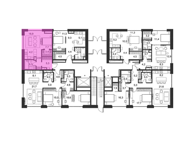 54,7 м², 1-комнатные апартаменты 126 110 000 ₽ - изображение 84